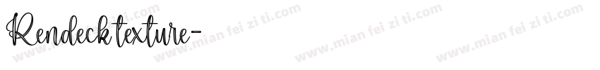 Rendeck texture字体转换